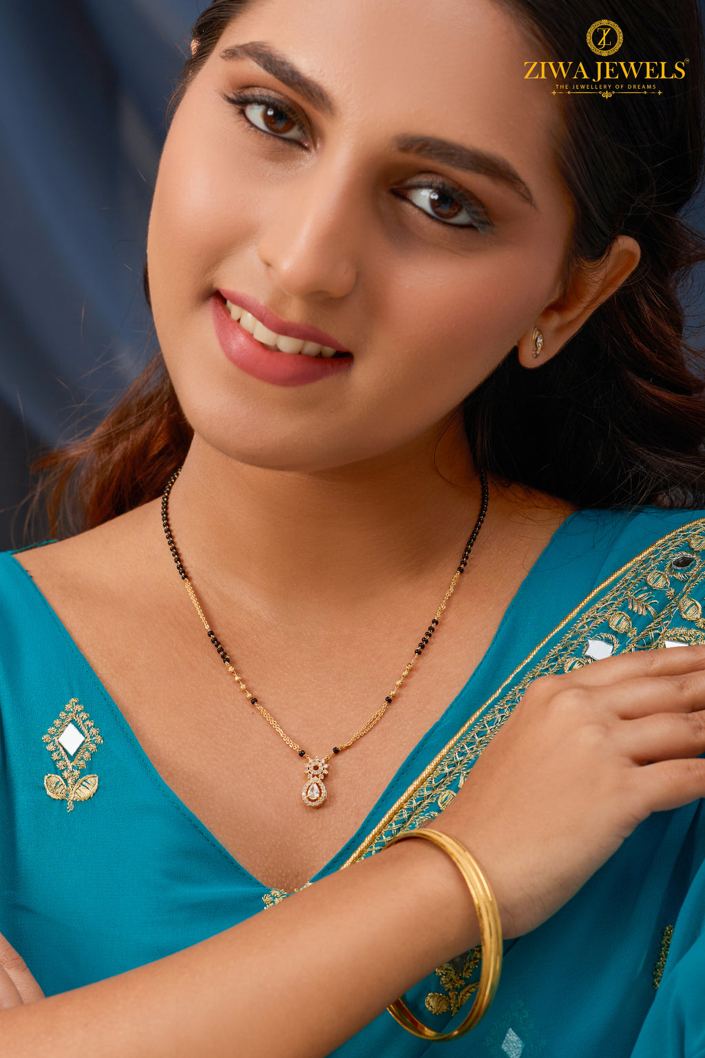 Genelia White Gold Mangalsutra