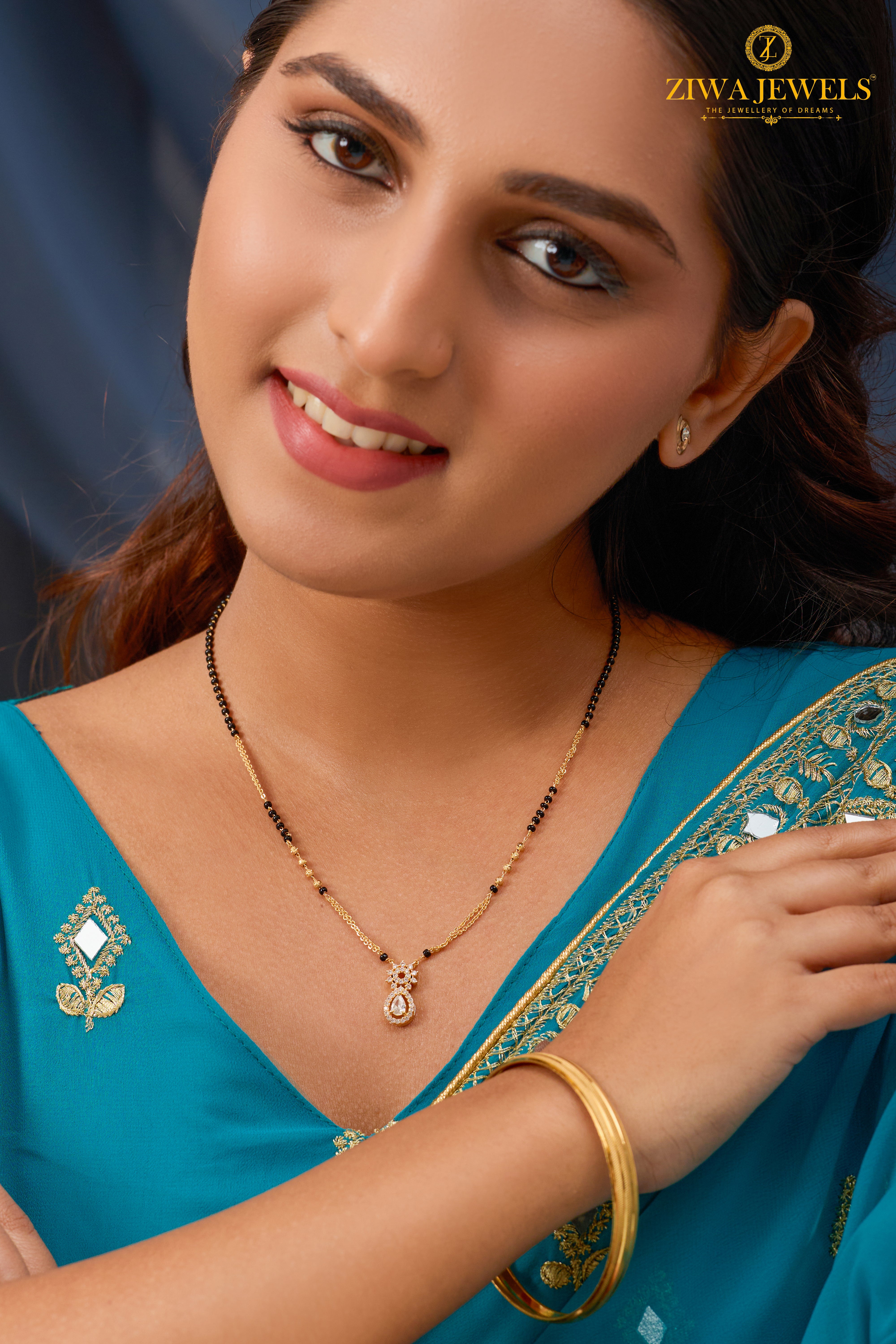 Genelia White Gold Mangalsutra