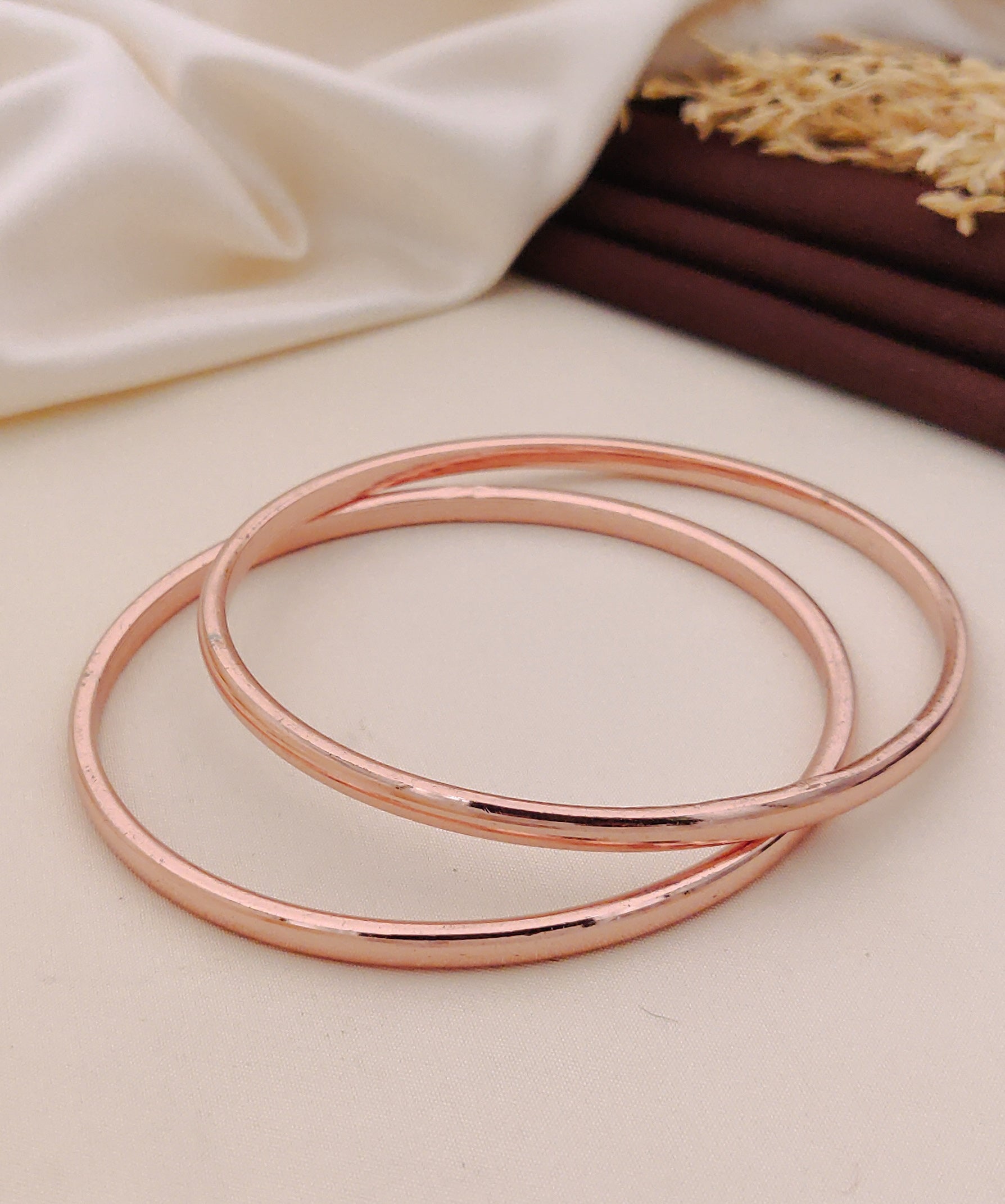 Anupamaa Rose Gold  Bangle ( set of 2 )