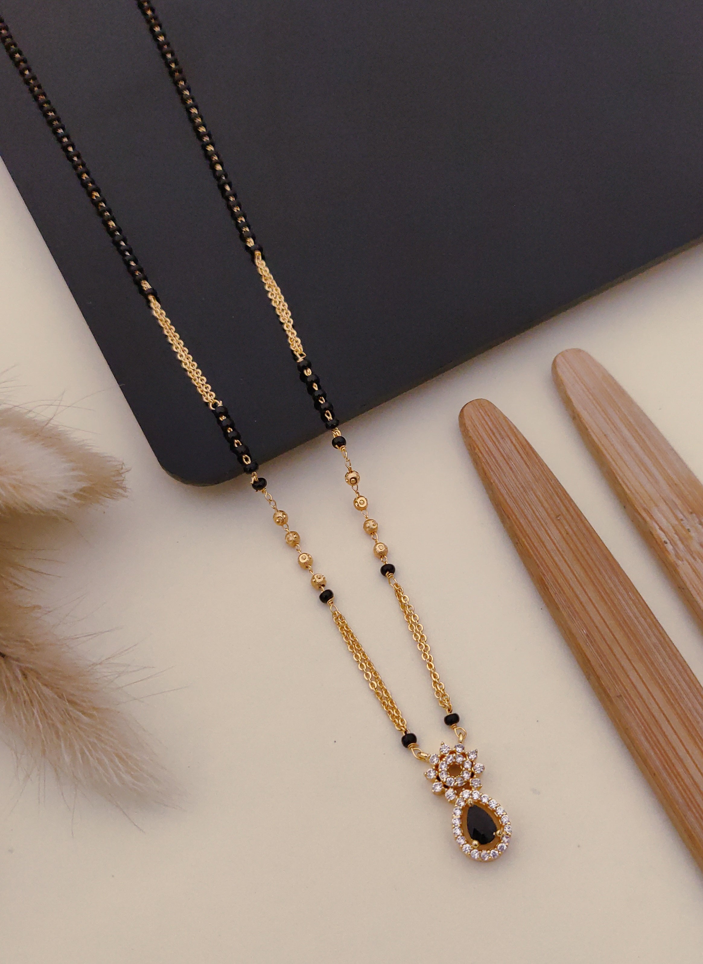 Genelia Black Gold Mangalsutra