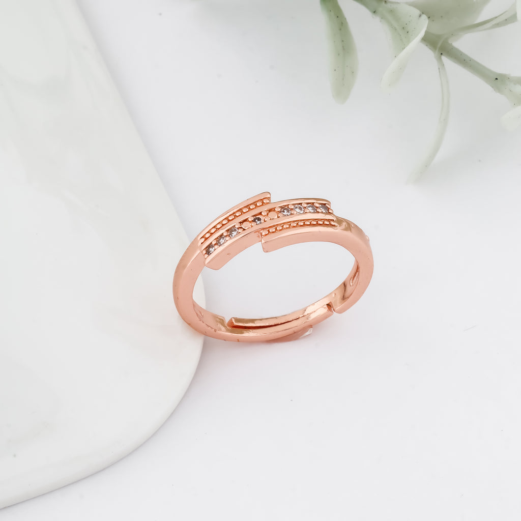 Twin Line Glimmer Ring