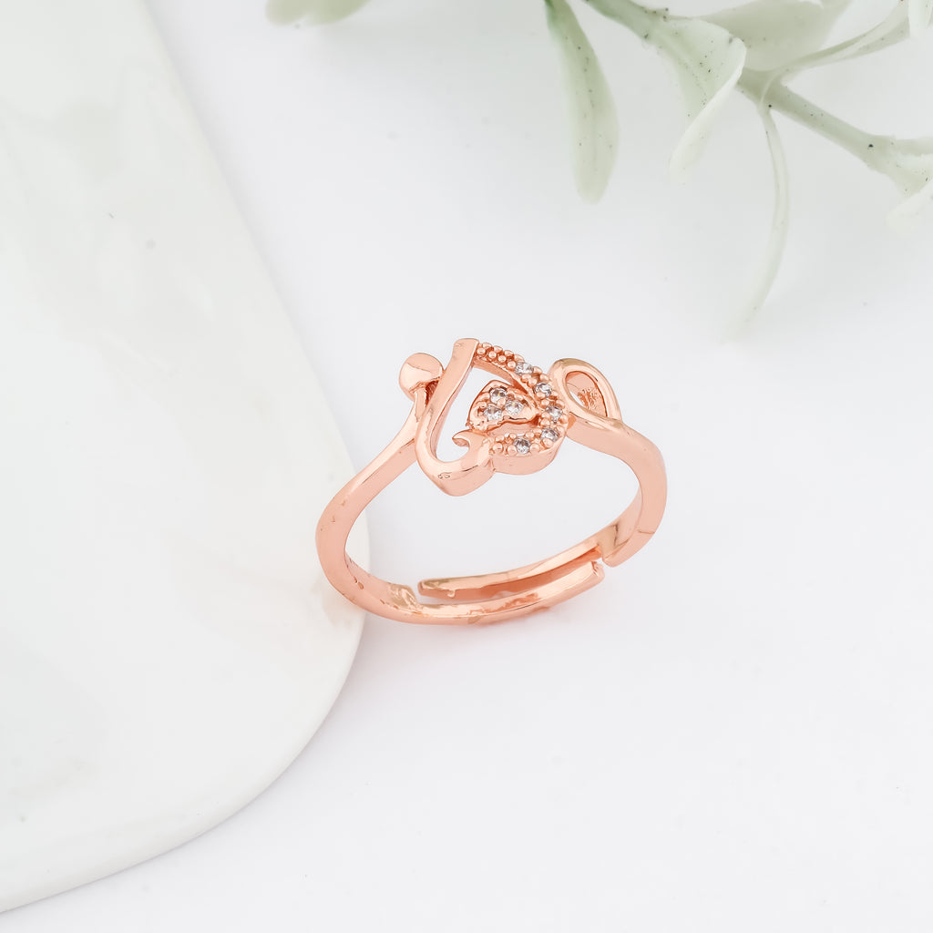 Heart Knot Sparkle Ring