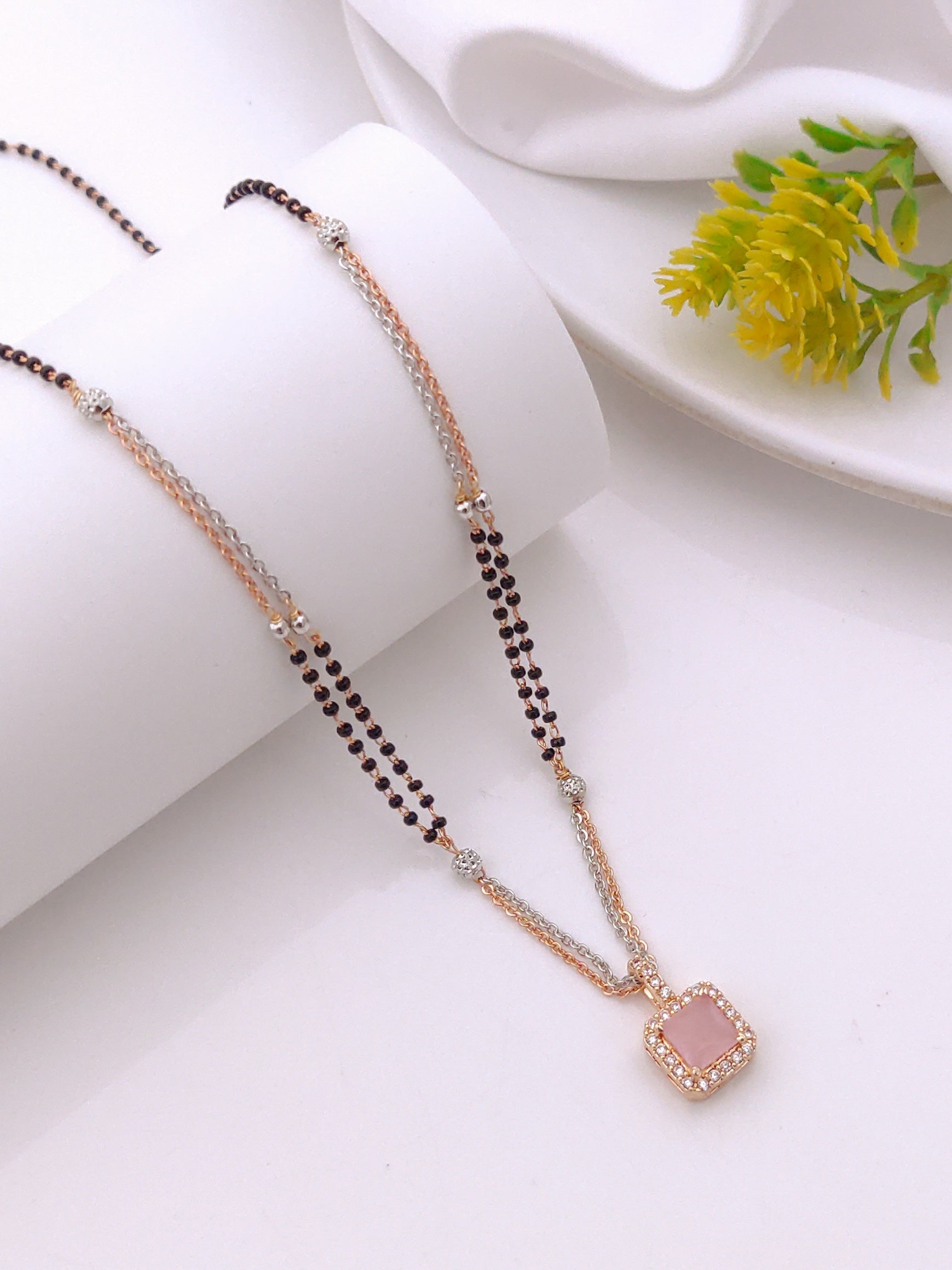 Karishma Pink Rose Gold  mangalsutra