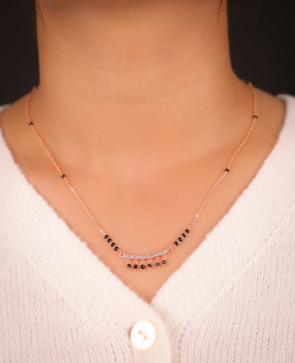 Manisha Rose Gold Mangalsutra