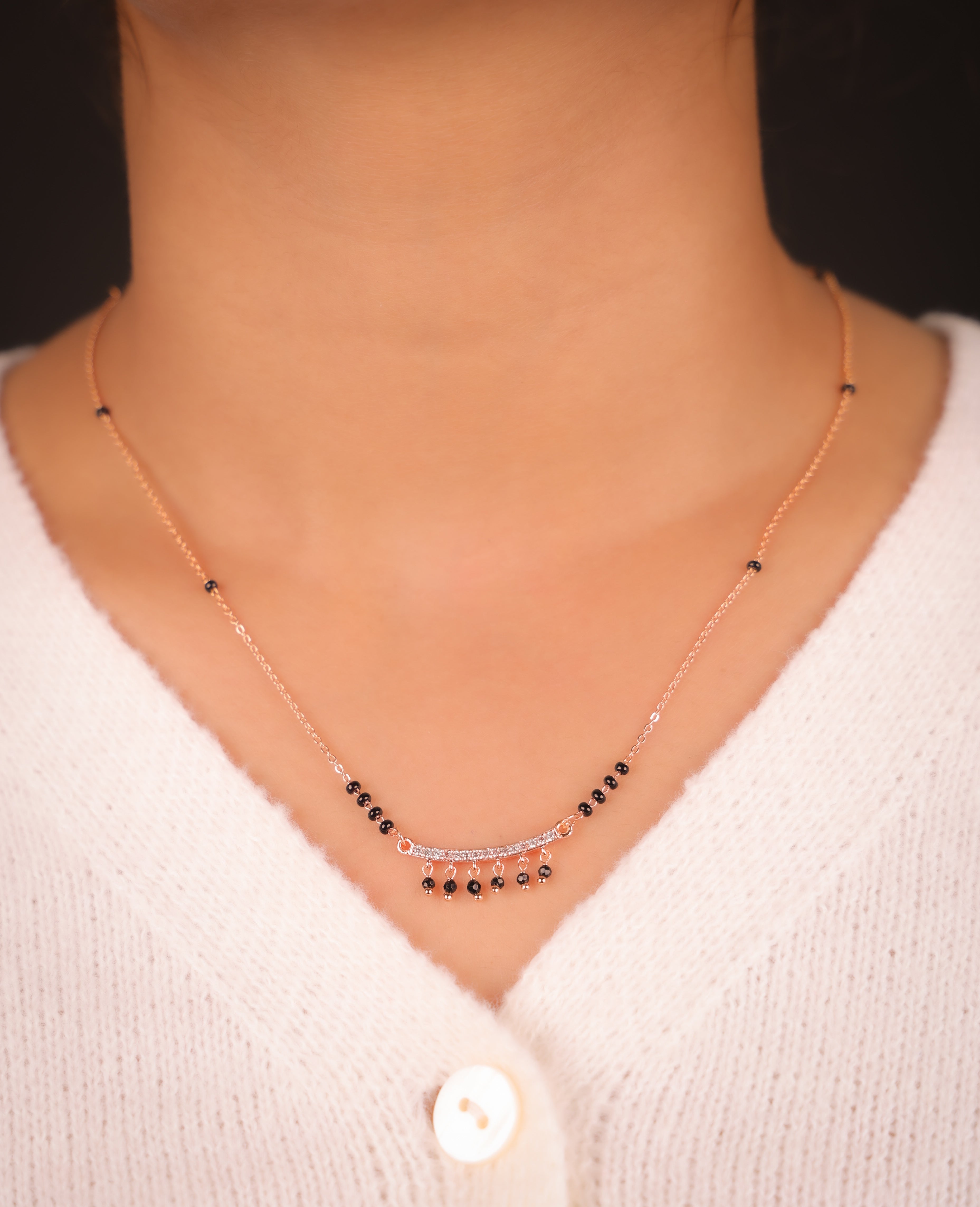 Manisha Rose Gold Mangalsutra