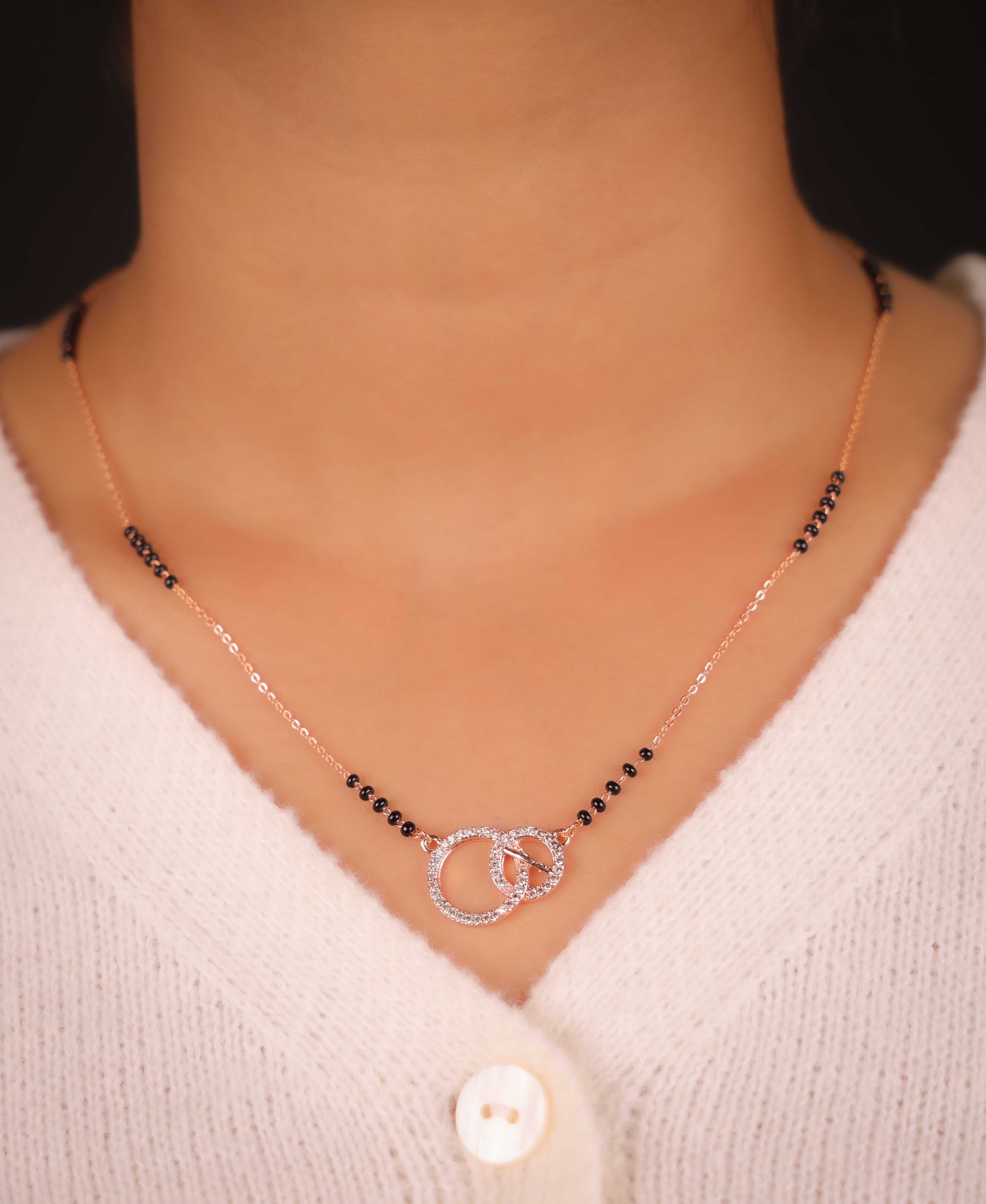 Mishika Rose Gold  Mangalsutra