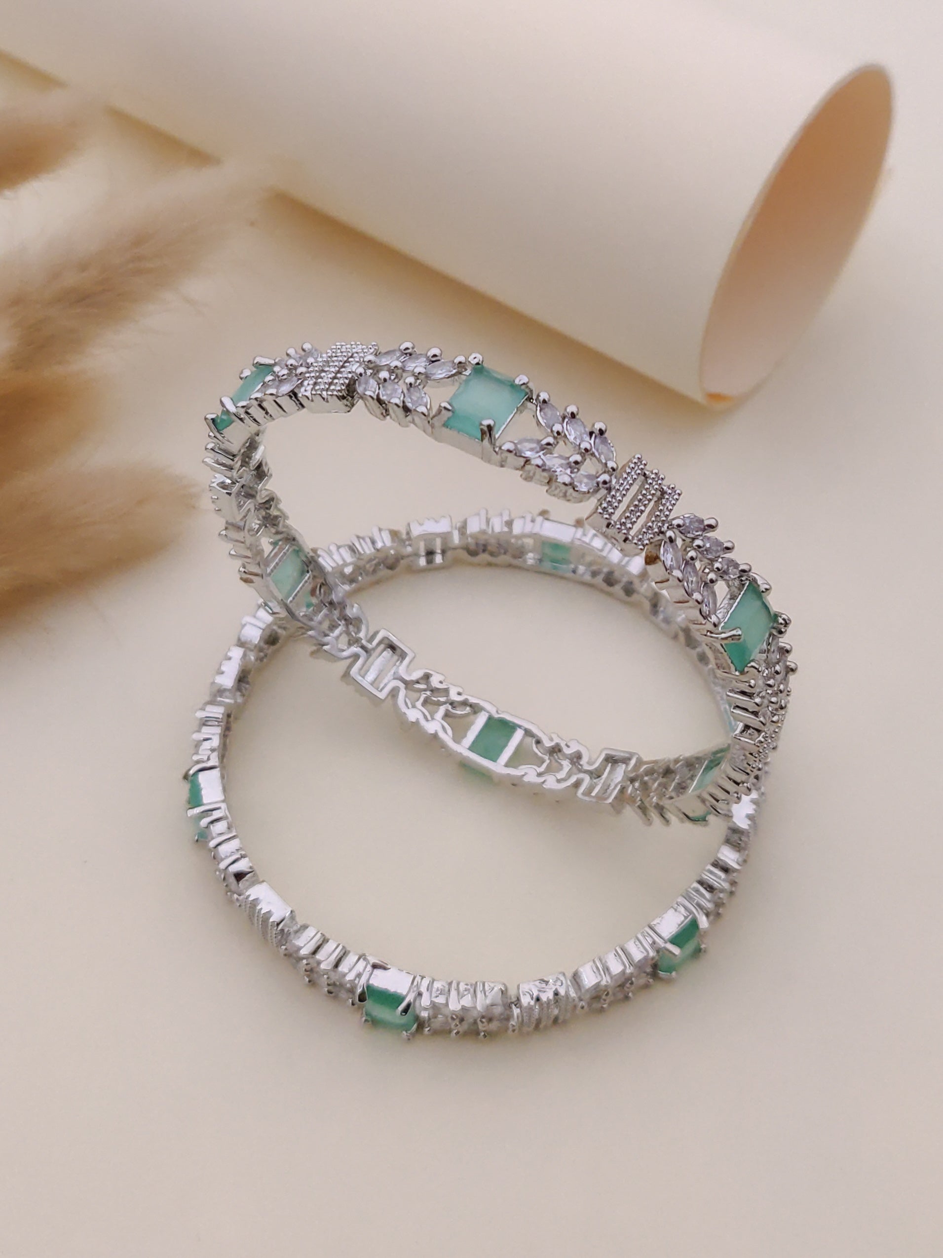 Nora American Diamond Bangle ( Set of 2 )