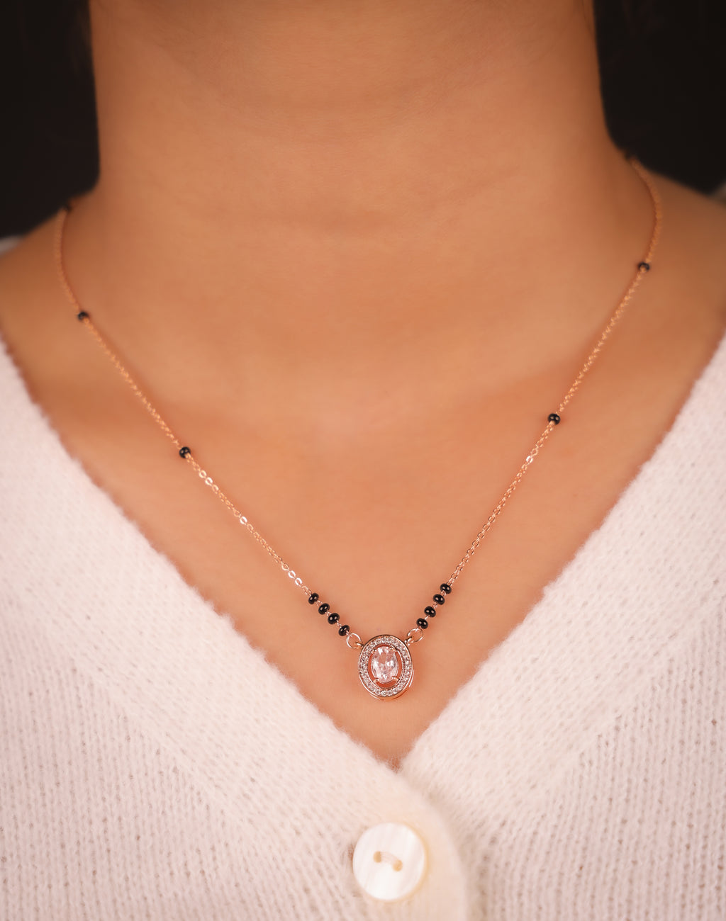 Rani Rose Gold Mangalsutra