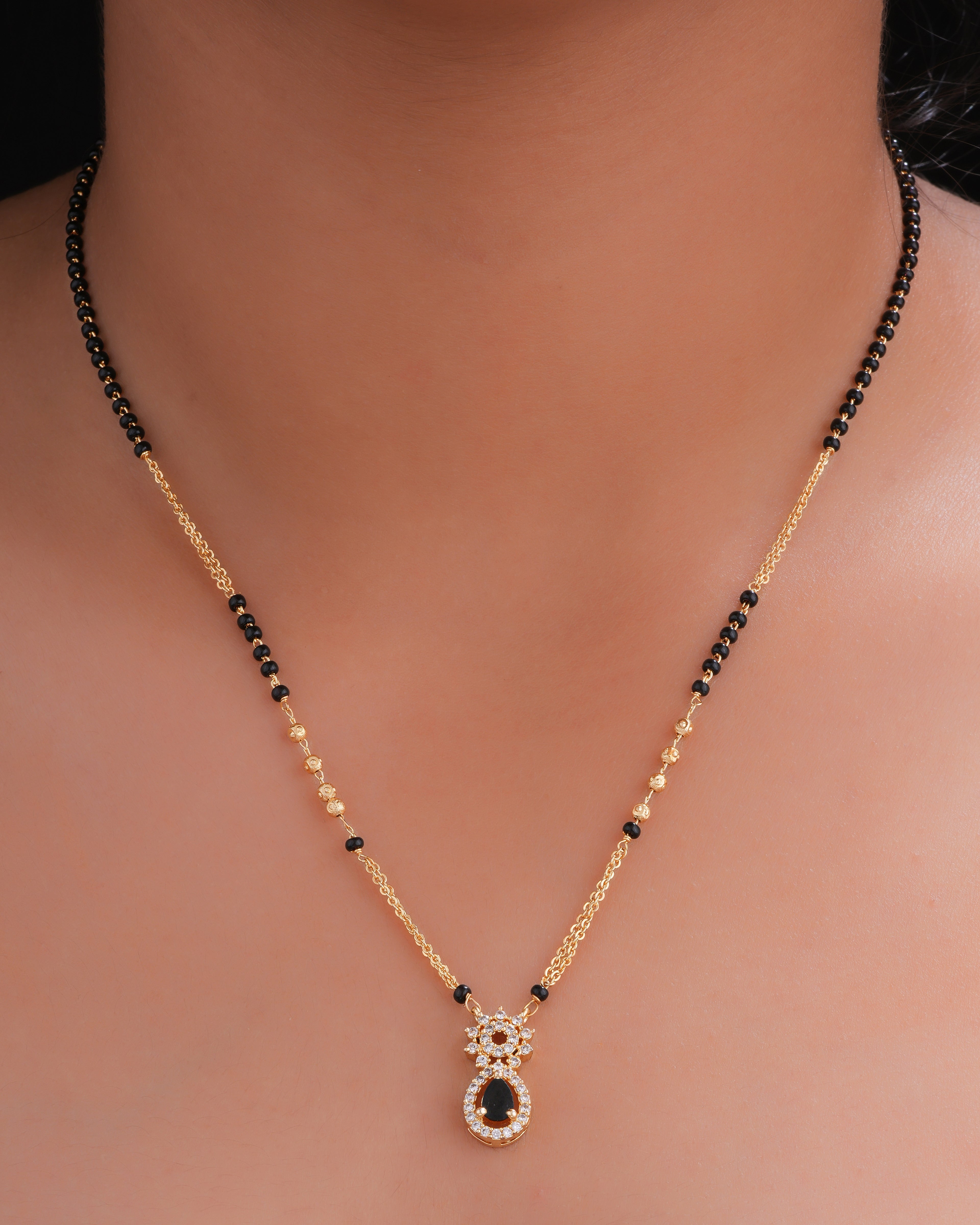 Genelia Black Gold Mangalsutra