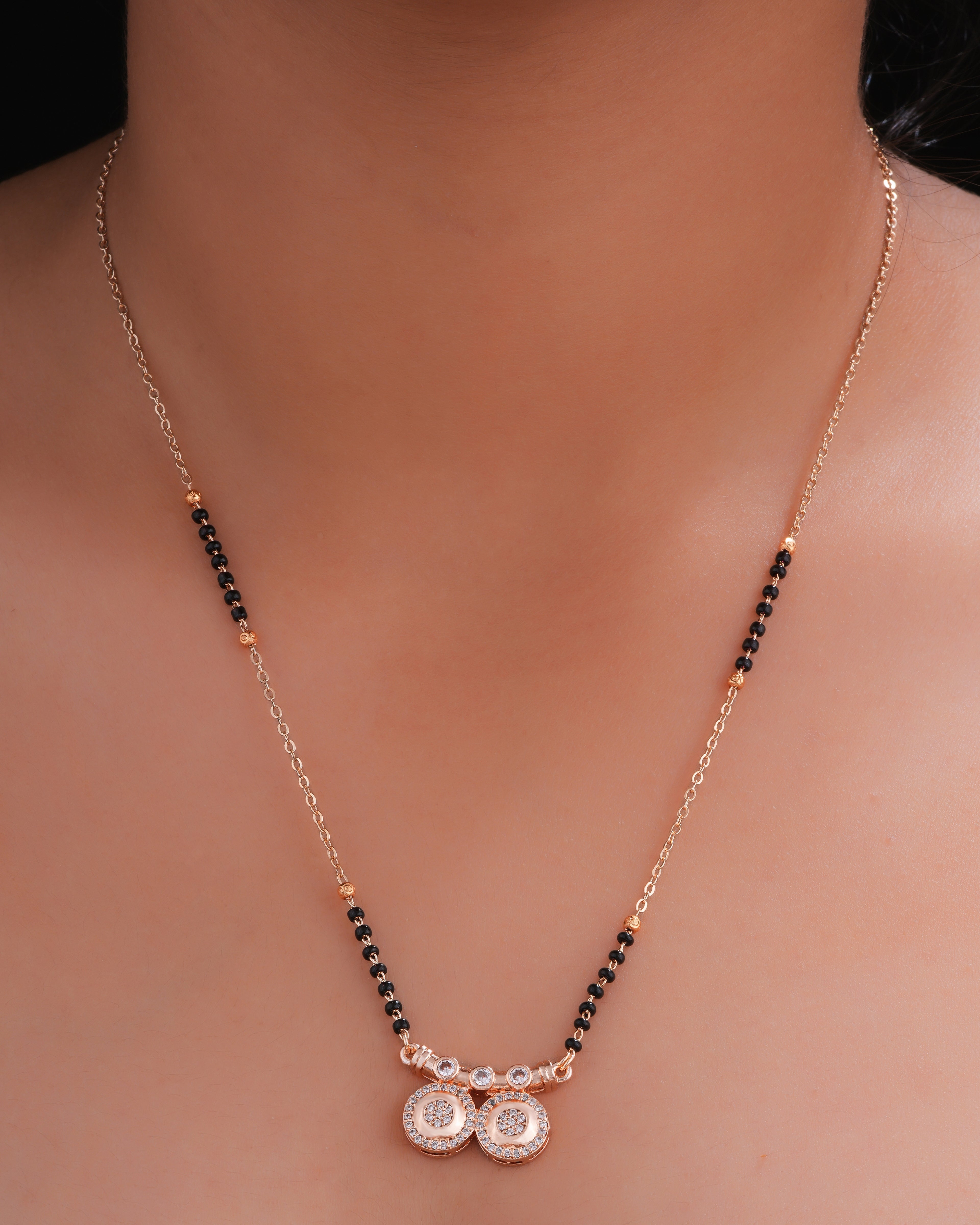 Mandakini Rose Gold Mangalsutra