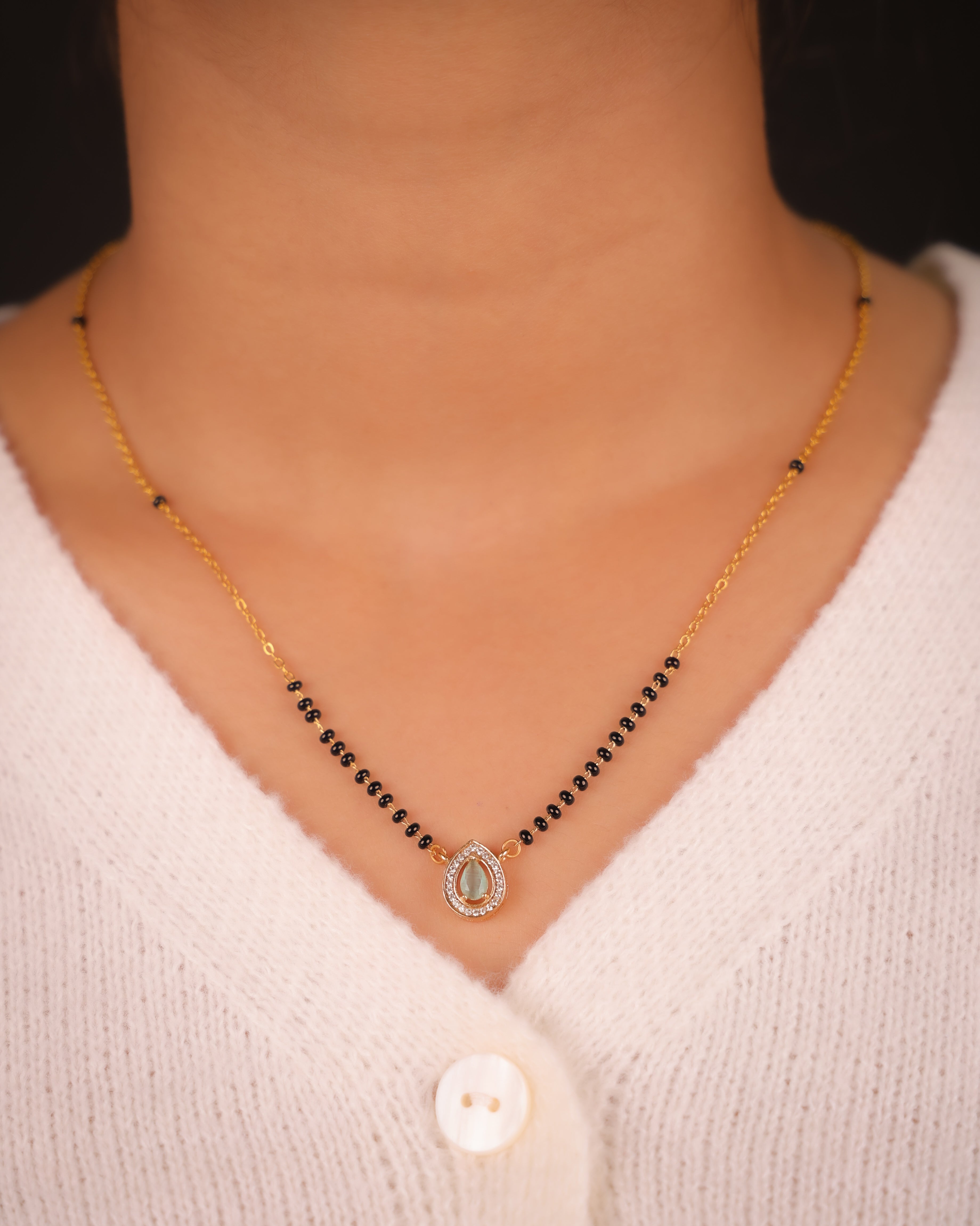 Tara Mangalsutra Green