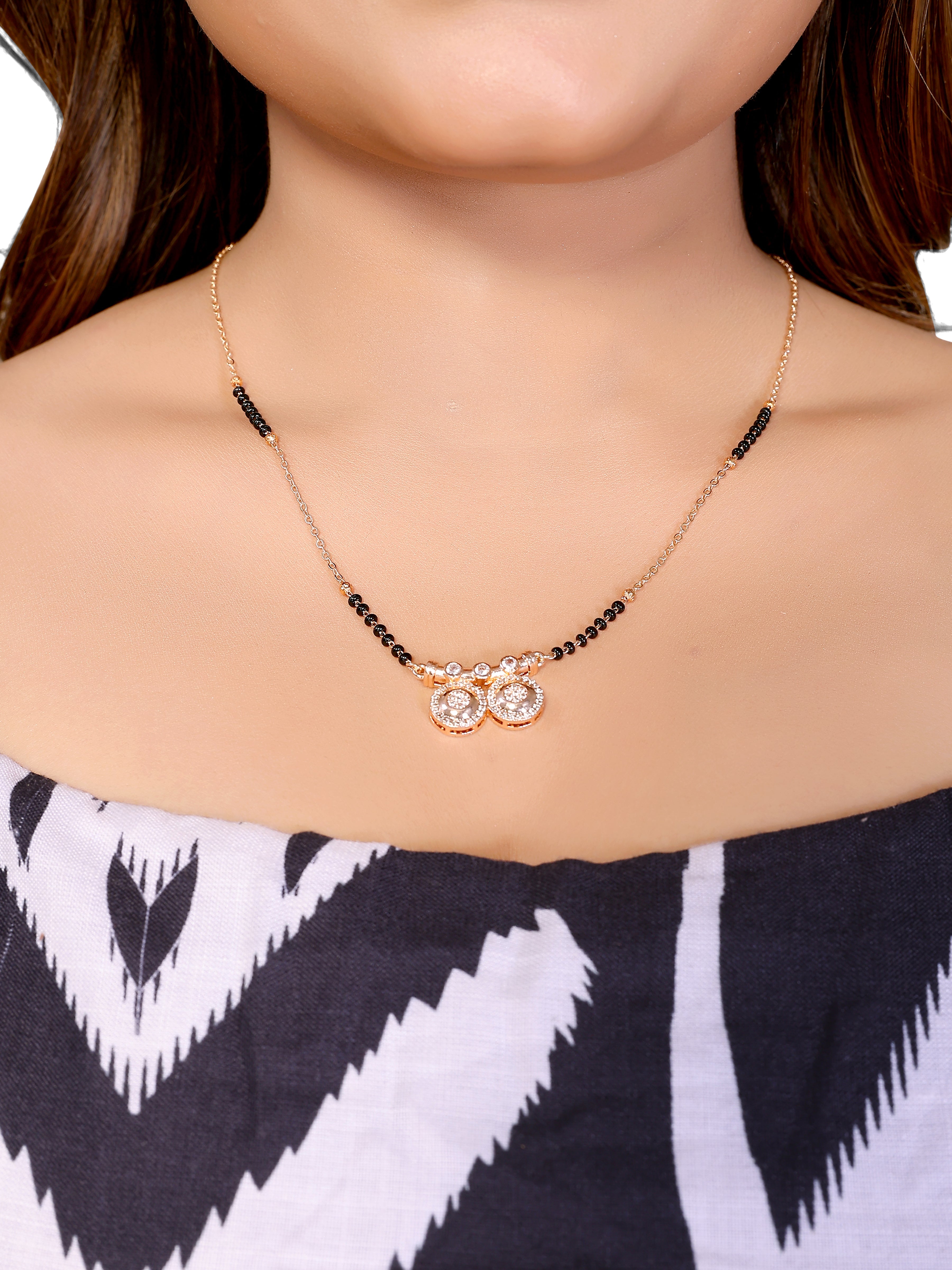 Mandakini Rose Gold Mangalsutra